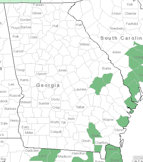 The Georgia range of Bidens laevis